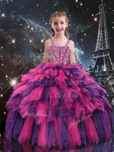 Gorgeous Ball Gown 2016 Little Girl Pageant Dresses with Beading LGDTA103002FOR