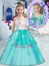 Pretty Ball Gown Little Girl Pageant Dresses with Appliques and Beading