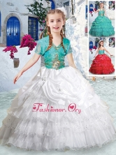 Pretty Halter Top Little Girl Pageant Dresses with Ruffled Layers 