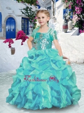 2016 Fashionable Ball Gown Pretty Girls Party Dresses with Beading and Ruffles