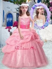 Best Spaghetti Straps Pretty Girls Party Dresses with Beading and Bubles