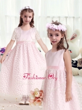 Gorgeous Empire Scoop Flower Girl Dresses with Belt FGL283FOR