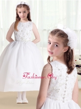 New Style Ball Gown Beading and Appliques Flower Girl Dresses FGL261FOR