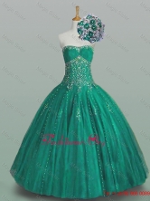 2015 Classical Strapless Quinceanera Dresses with Beading and Appliques SWQD005-2FOR