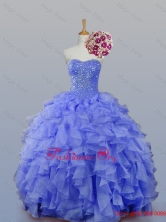 2015 Sweetheart Beaded Quinceanera Dresses with Ruffles SWQD007-3FOR