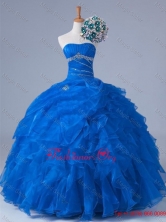 2015 Winter Pretty Strapless Quinceanera Dresses with Beading and Ruffles SWQD011-1FOR