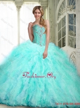 Beautiful Sweetheart Quinceanera Dresses with Ruffles and Beading SJQDDT63002FOR