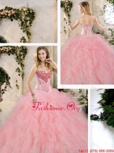 Classical Beading and Ruffles Sweet 16 Dresses in Multi Color  SJQDDT235002-1FOR