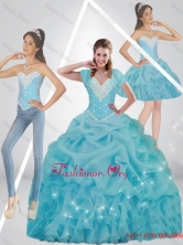 Cute Beaded 2015 Quinceanera Dresses in Baby Blue SJQDDT81001FOR
