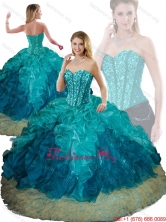 Elegant Beading and Ruffles Ball Gown Detachable Quinceanera Skirts SJQDDT200002FOR
