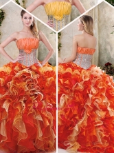 Gorgeous Multi Color Quinceanera Gowns with Sequins and Ruffles SJQDDT230002-1FOR