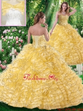 Lovely Ball Gown Sweetheart Beading Quinceanera Dresses SJQDDT333002FOR
