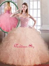 Luxurious Floor Length Sweet 16 Dresses with Ball Gown SJQDDT168002FOR