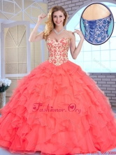 Luxurious Sweetheart Quinceanera Dresses with Beading and Ruffles SJQDDT163002CFOR