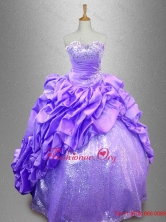 Popular Strapless 2016 Quinceanera Dresses with Sequins SWQD039-4FOR