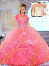 Pretty Sweetheart Beading Quinceanera Dresses in Multi Color SJQDDT147002FOR