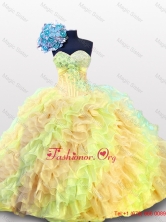 Puffy Multi Color Beading Quinceanera Dresses with Sweetheart SWQD012-7FOR