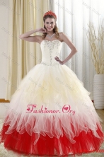 2015 Affordable Sweetheart Quinceanera Dresses with Beading XFNAOA11TZFXFOR