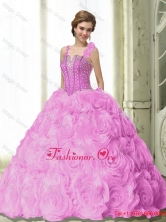 2015 Most Popular Beading Quinceanera Dresses in Fuchsia SJQDDT34002FOR