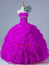 2015 Strapless Quinceanera Dresses with Beading and Ruffles SWQD011-3FOR
