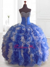2016 Custom Made Beading and Ruffles Multi Color Quinceanera Dresses  SWQD074-1FOR