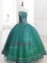 2016 Custom MadeStrapless Beading Sweet 16 Dresses in Dark Green SWQD075-1FOR