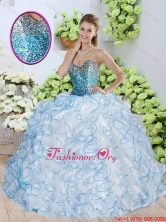 Beautiful Sweetheart Quinceanera Dresses with Sequins and Ruffles SJQDDT250002FOR