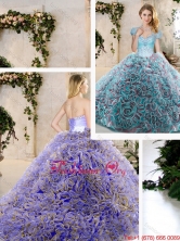 Custom Made Beading and Ruffles Sweet 16 Dresses in Blue  SJQDDT209002-1FOR