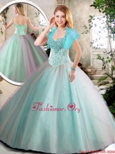 Elegant Aqua Blue Quinceanera Dresses with Beading  SJQDDT217002FOR