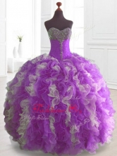 Elegant Multi Color Sweet 16 Dresses with Beading and Ruffles SWQD074-2FOR