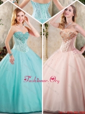 Exquisite Sweetheart Quinceanera Dresses with Beading SJQDDT237002FOR