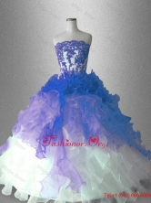 Fashionable Appliques and Ruffles Quinceanera Dresses in Multi Color SWQD032-4FOR