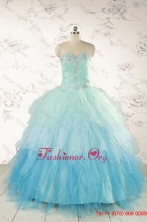 Fashionable Multi-color Quinceanera Dresses with Beading and RufflesFNAO6004FOR
