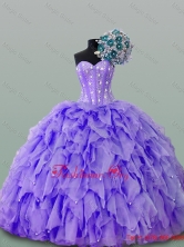 Gorgeous Quinceanera Dresses with Beading and Ruffles for 2015 SWQD015-4FOR