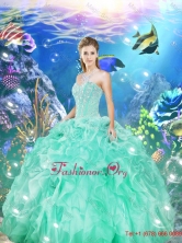 Latest Beaded and Ruffles Sweet 16 Dresses in Apple Green QDDTA78002FOR