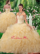 Luxurious Ball Gown 2016 Quinceanera Gowns in Champagne SJQDDT345002FOR