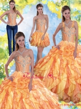 Modern Quinceanera Dresses with Beading and Ruffles in Multi Color SJQDDT60001FOR