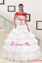 Pretty Ruffeld Layers 2015 Quinceanera Dresses with StraplessXFNAO415AFOR