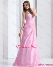 2015 Exclusive Baby Pink Sweetheart Prom Dress with Beading and Ruching WMDPD295FOR