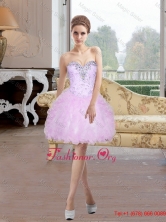 Beautiful Short Sweetheart Prom Dress with Beading and Ruffles  SJQDDT8003FOR