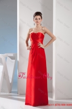 Column Sweetheart Ruching Prom Gown in Taffeta and Chiffon WD4-635FOR