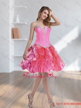 New Style Beading and Ruffles Multi Color Prom Dresses SJQDDT37003FOR