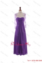 Pretty Empire Strapless Quinceaneara Package Dresses with Ruching in Eggplant Purple DBEES193FOR