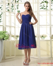 Simple Royal Blue Prom Dresses with Ruching for 2016 DBEE528FOR