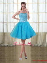 2015 Fall Cheap A Line Strapless Prom Dresses with Beading PDZY690TZCFOR