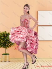 2015 Fall New Style Sweetheart Quinceanera Dresses with Beading and Pick Ups QDDTA10003FOR