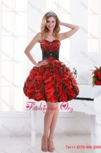 2015 Fall Unique Sweetheart Beading and Ruffles Prom Dresses with Appliques XFNAOA32TZBFOR