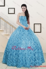 2015 Beautiful Sweetheart Ball Gown Quinceanera Dress in Baby Blue XFNAO023FOR