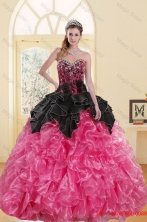 2015 Most Popular Beading and Ruffles Sweet 16 Dresses in Multi Color XFNAOA16TZFXFOR