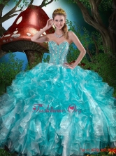 2015 Popular Quinceanera Dresses with Beading and Ruffles QDDTA79002FOR